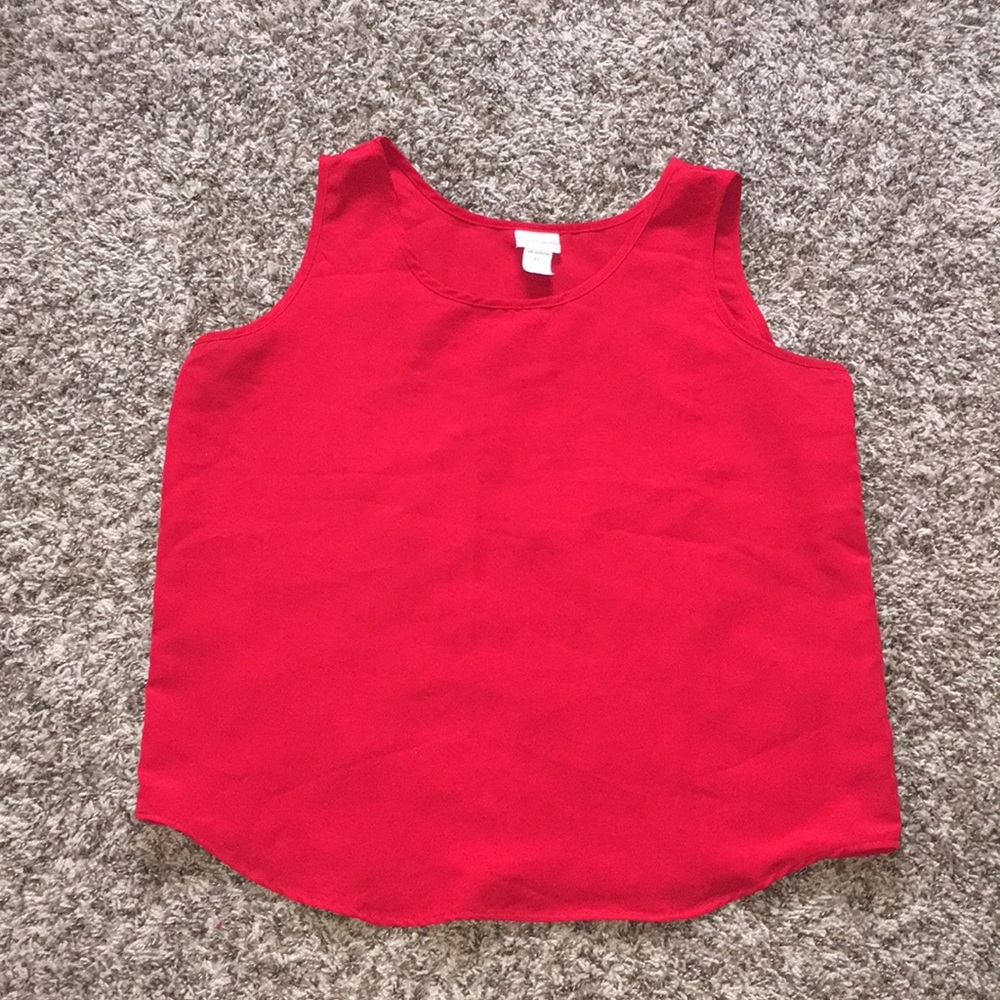 CC Hughes Red Sleeveless Top